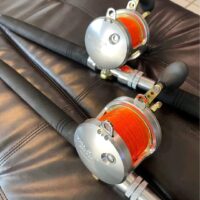 2 Shimano Talica 20II 2 speed reels with rod. - Image 5