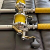 2 Shimano Talica 25II 2 speed reels with custom rods. - Image 4