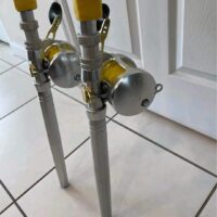 2 Shimano Talica 25II 2 speed reels with custom rods. - Image 6